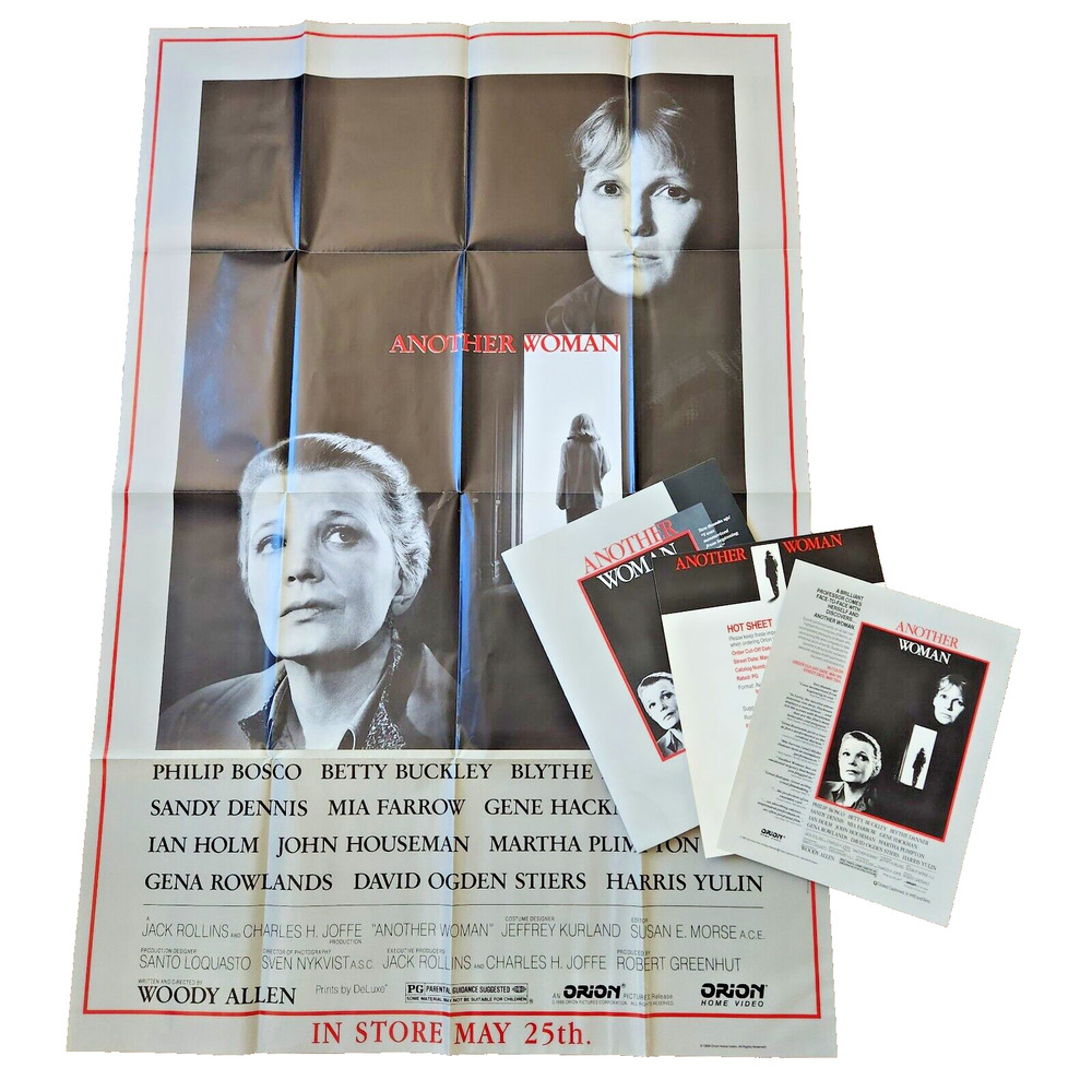 Another Woman 1988 Promo Complete Press Kit w/Poster Mia Farrow Orion